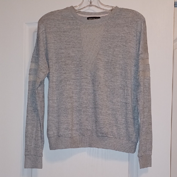 Inspired Hearts Light Gray Crewneck Sweater - Picture 1 of 5